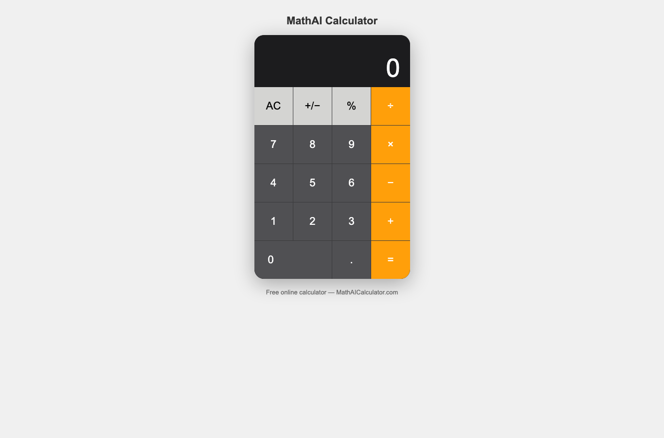 AI Math Calculator & Problem Solver