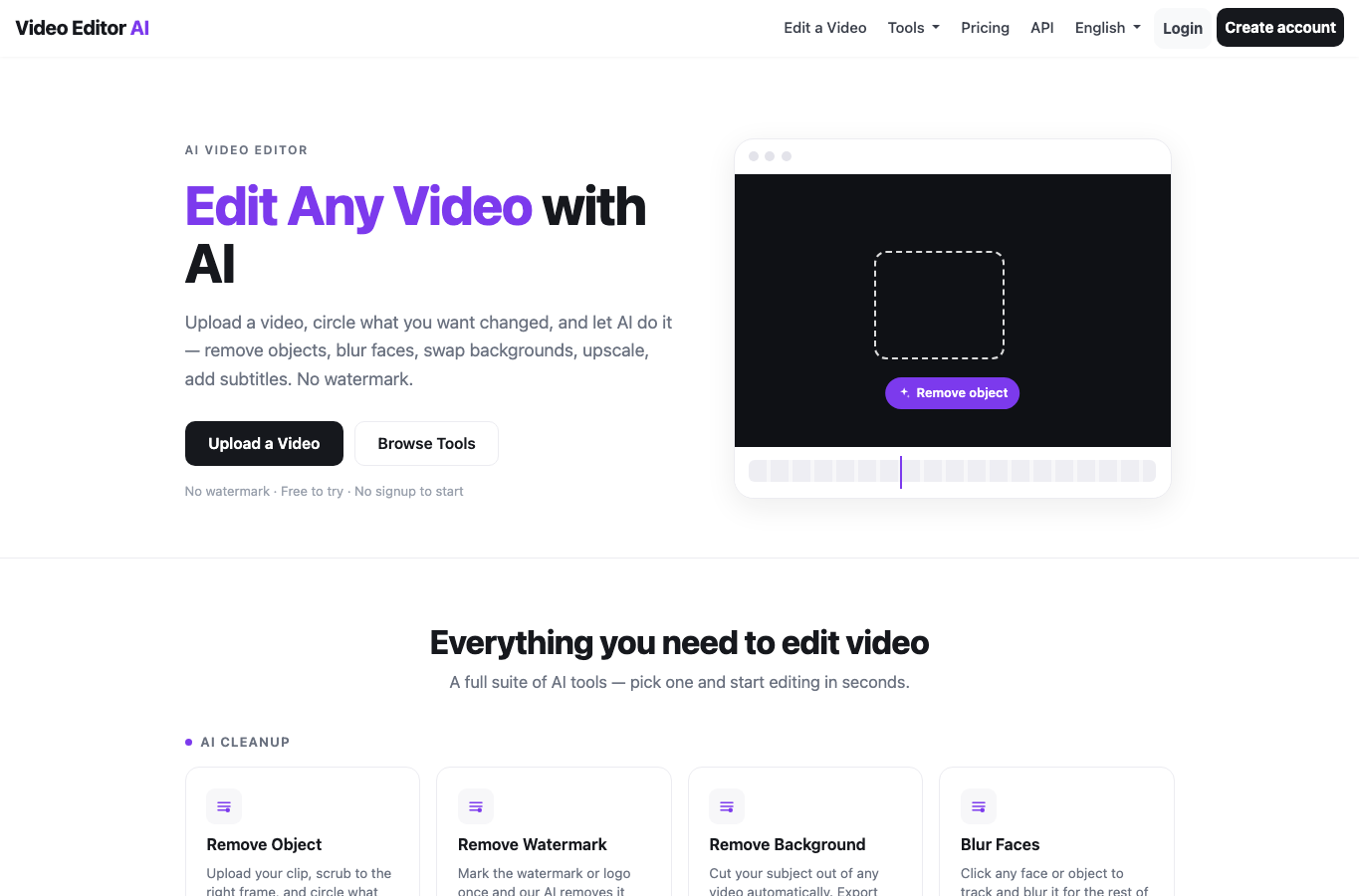 Video Editor AI