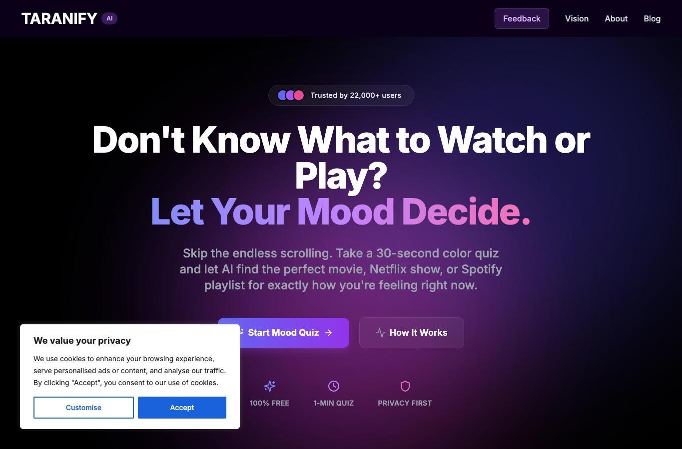 Taranify Mood AI