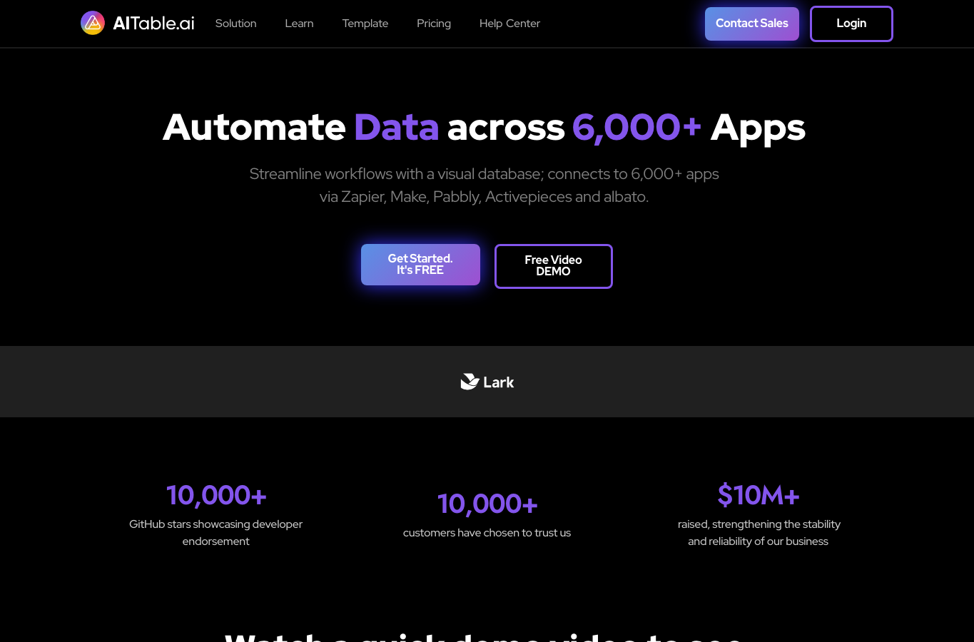 AlTable.ai: No-code Al Agents Builder