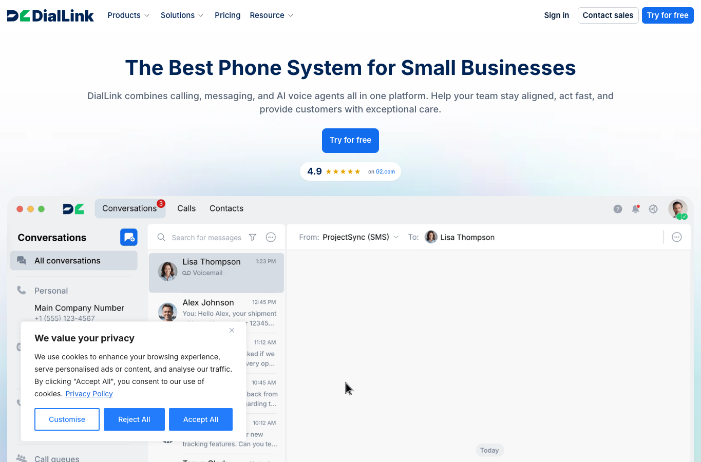 DialLink's AI Voice Agents