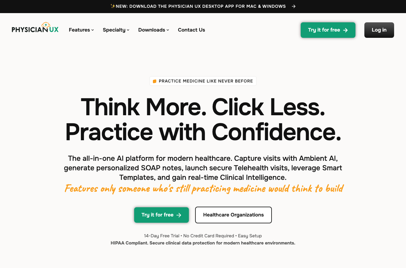 Physician UX