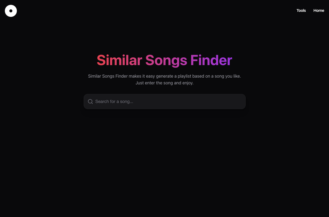 Similar Songs Finder
