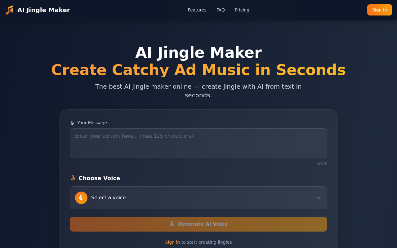 AI Jingle Maker