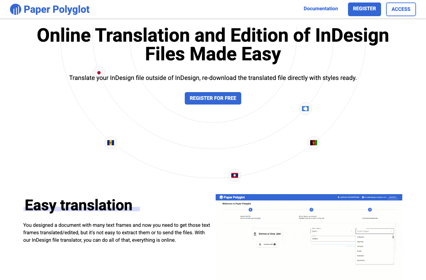 Indesign Translator