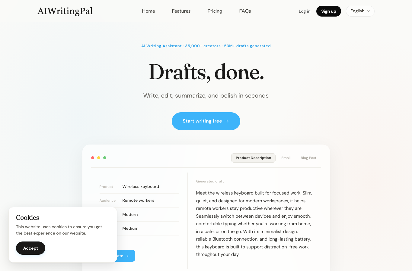AIWritingPal 智写助手