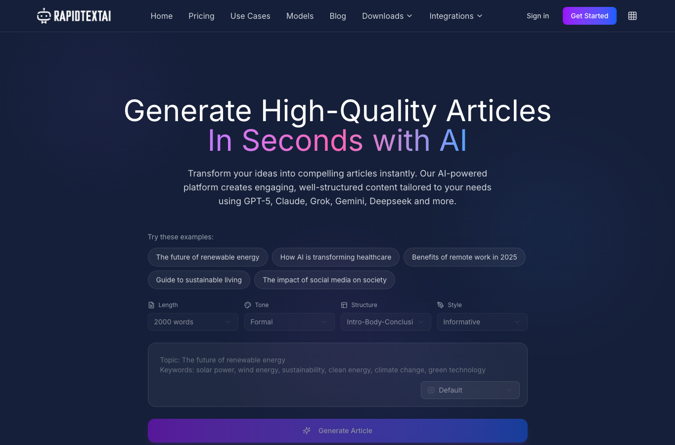 RapidTextAI