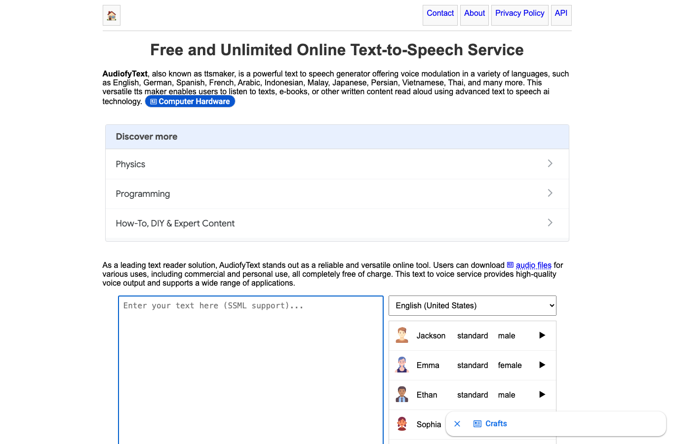 Text to Speech Converter (Free TTS)