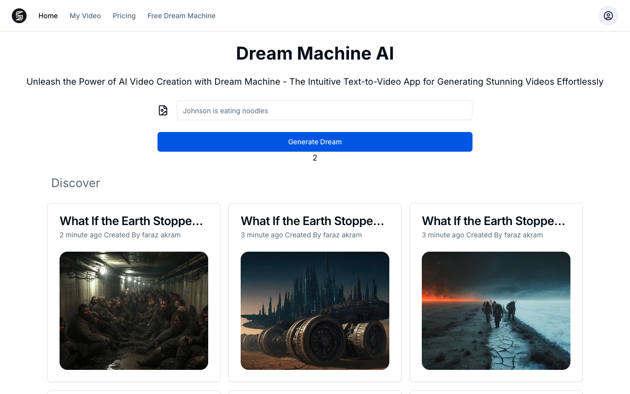 Dream Meachine AI