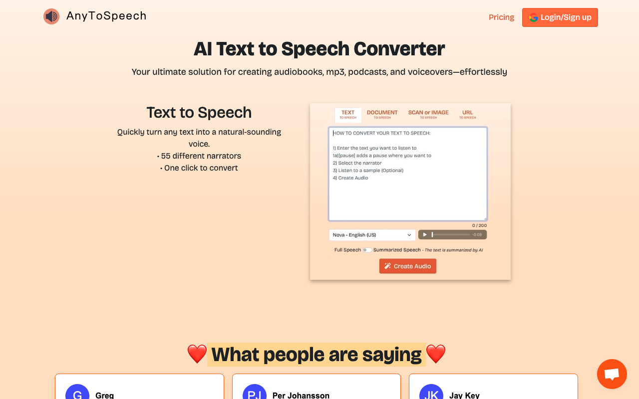 AnyToSpeech
