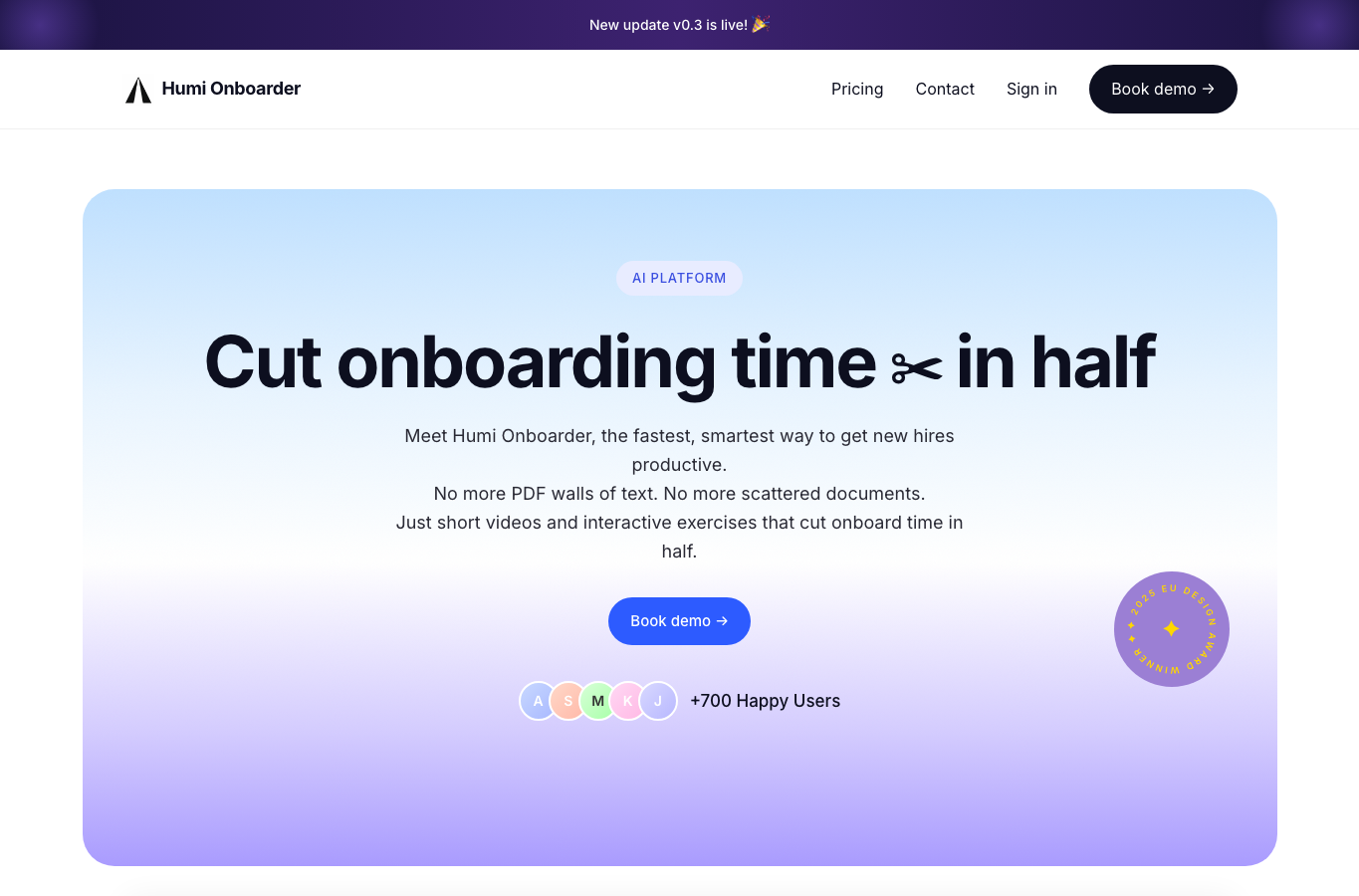 Humi onboarder