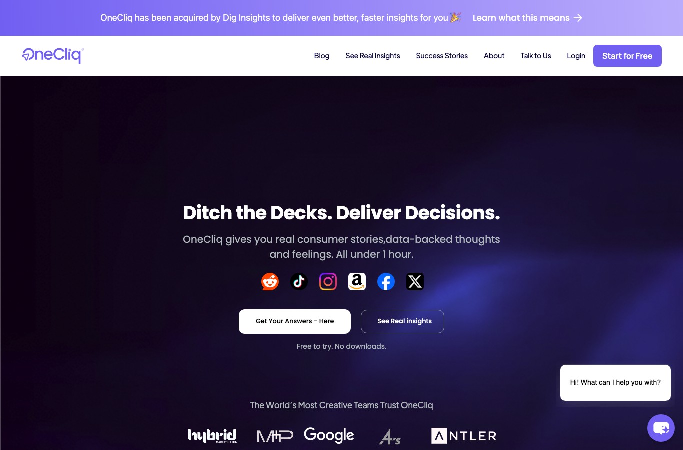 OneCliq.io AI Content Creation Genius