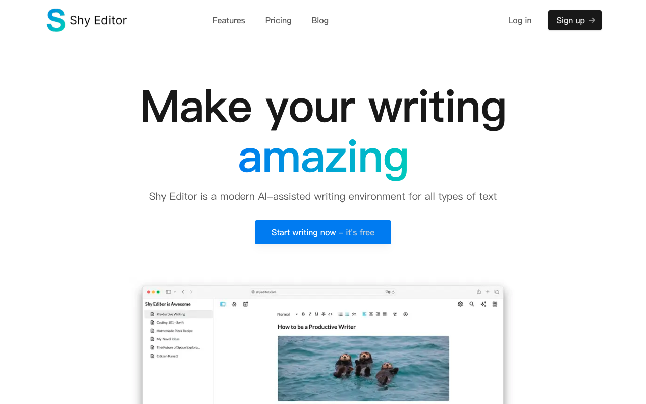 Shy Editor