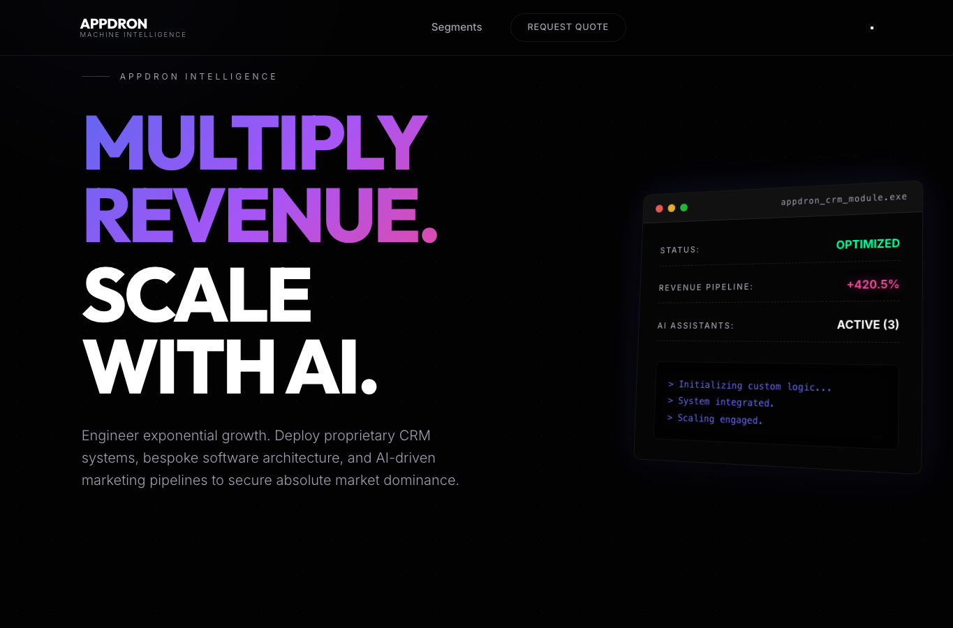 Appdron ChatGPT Dashboard