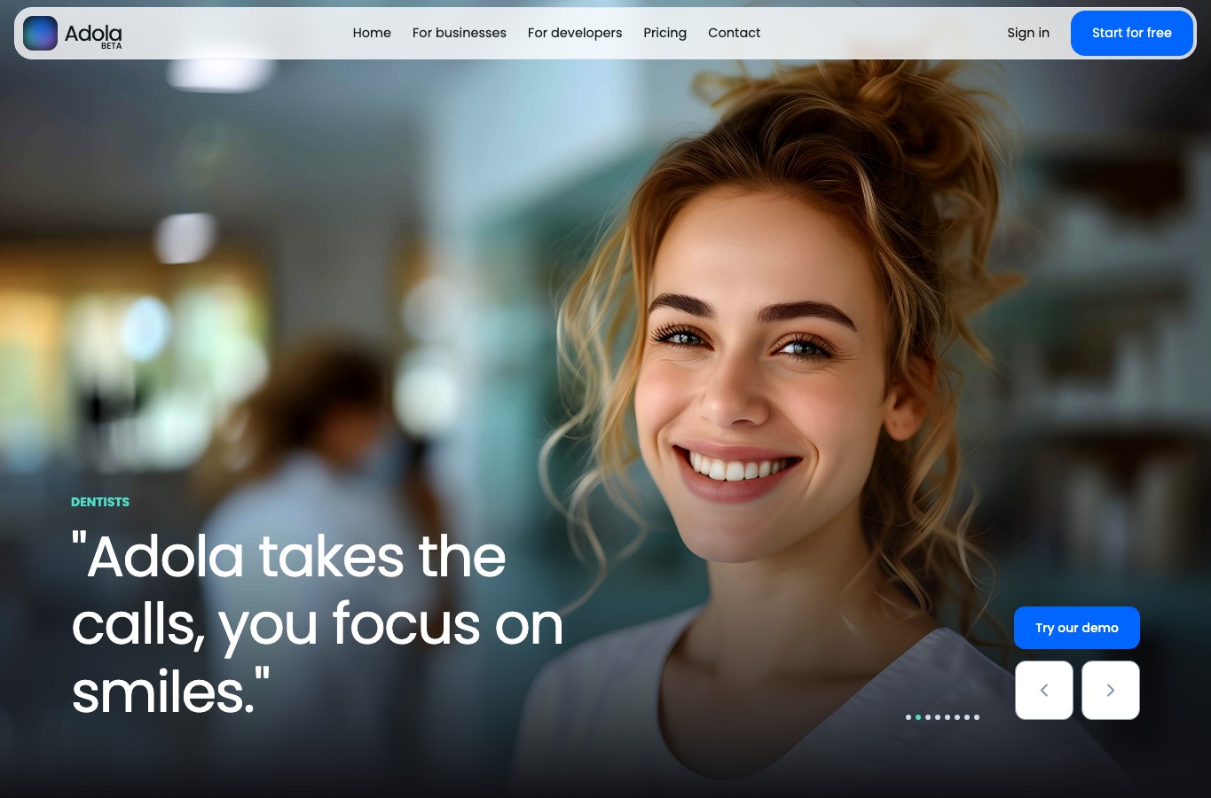 Adola: Voice & Phone Number for your AI
