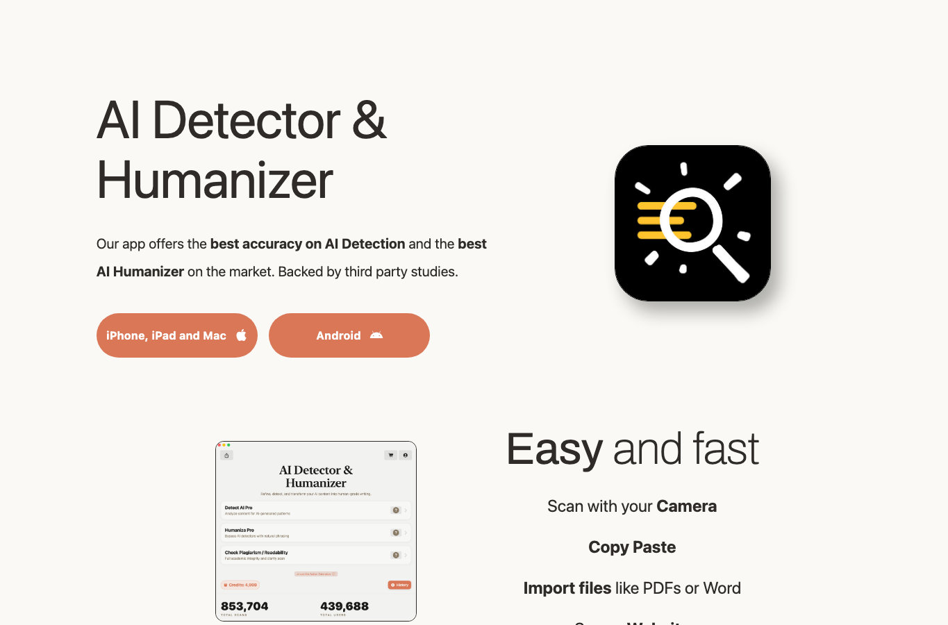 AI Detector & Plagiarism Scan