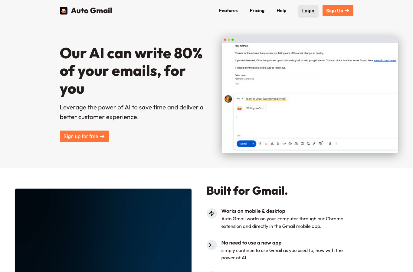 Auto Gmail: ChatGPT for email