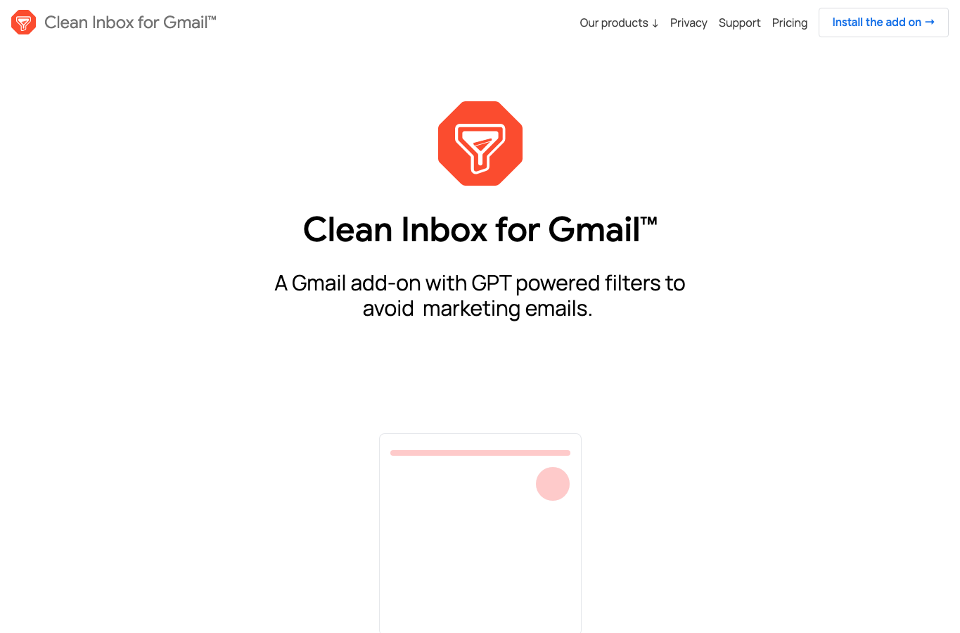 Clean Inbox for Gmail™