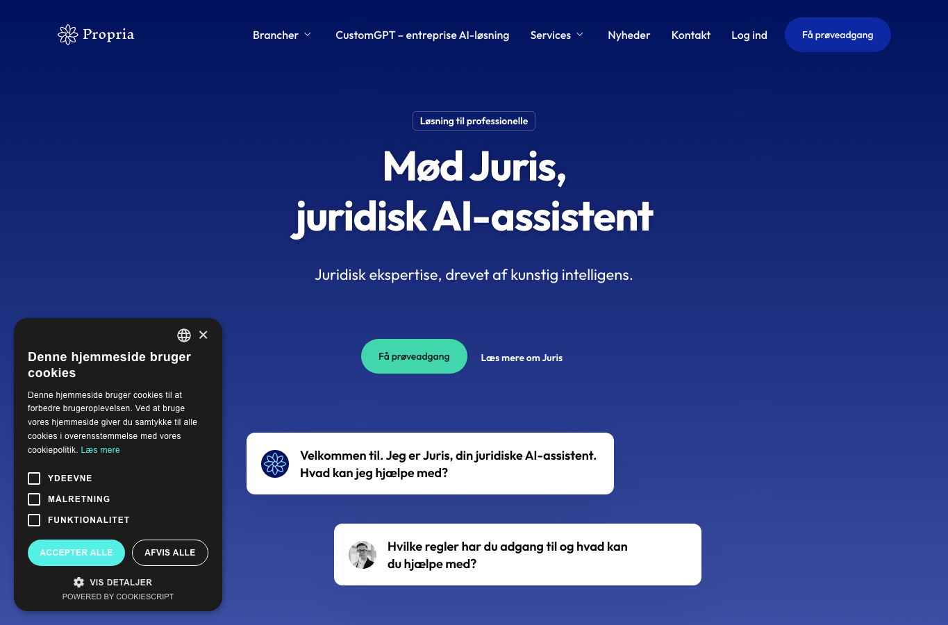 Juris AI - Danish Legal AI Assistant