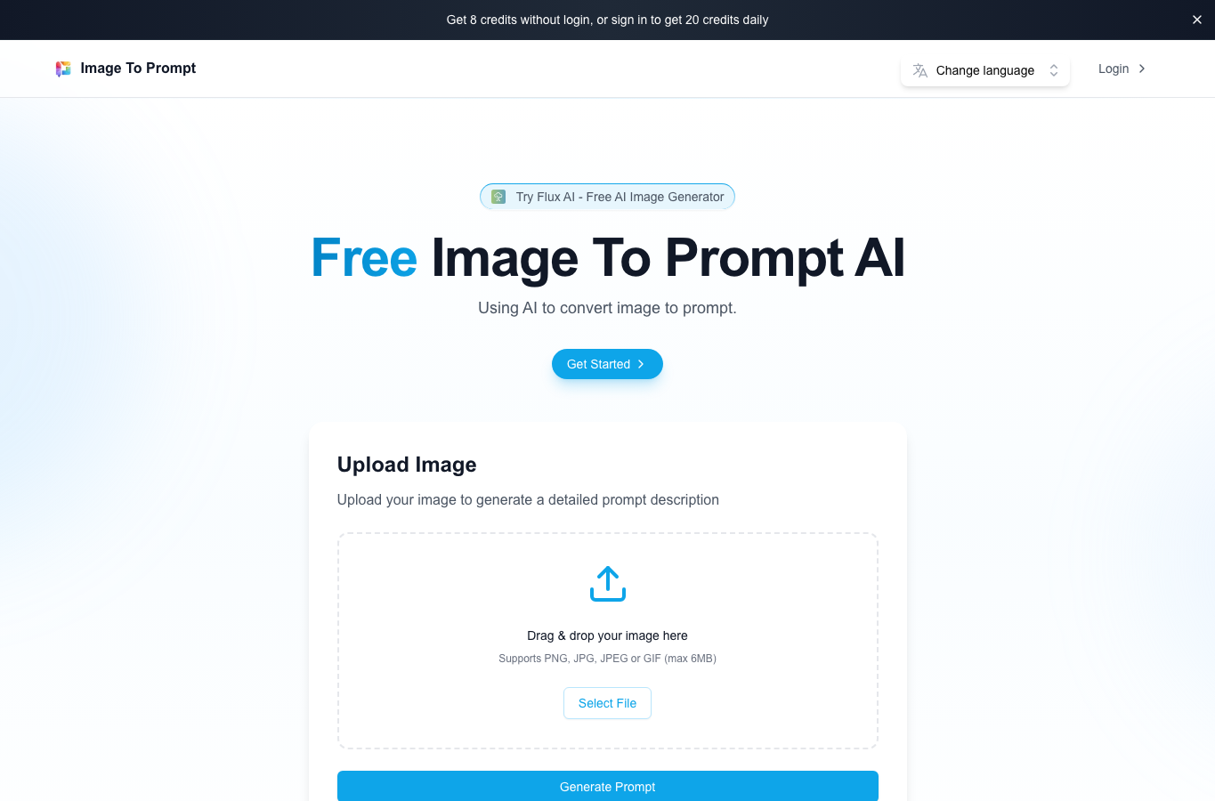 Image to Prompt AI - Free Unlimited Online Tool
