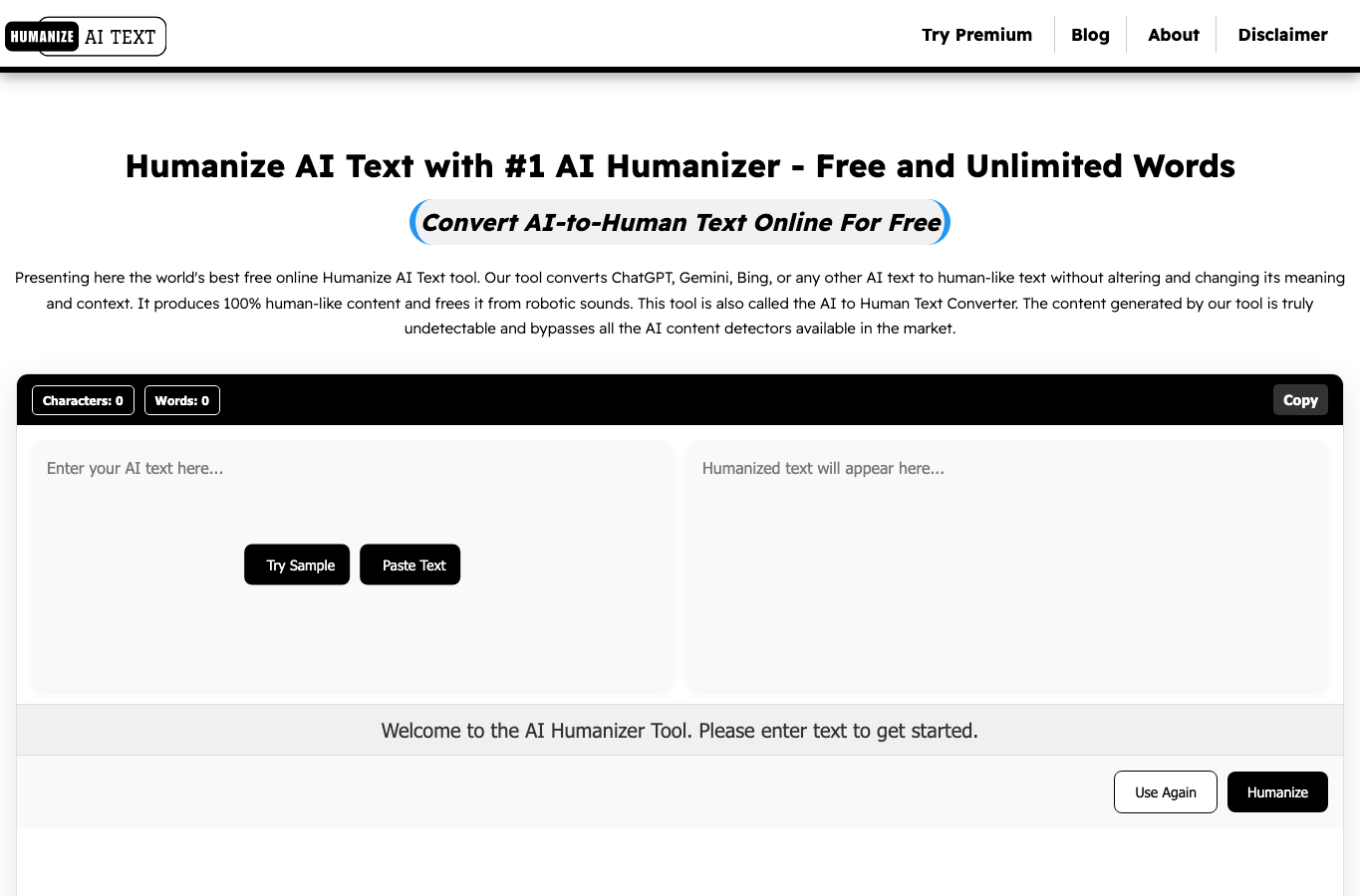 Humanize AI Text ai