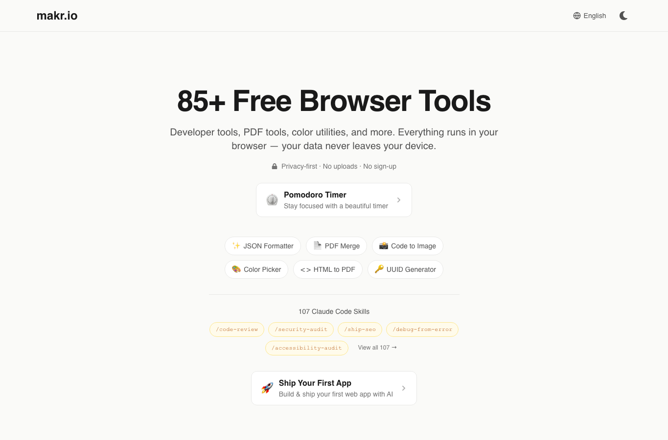 Makr.io - 15 web apps in 30 days
