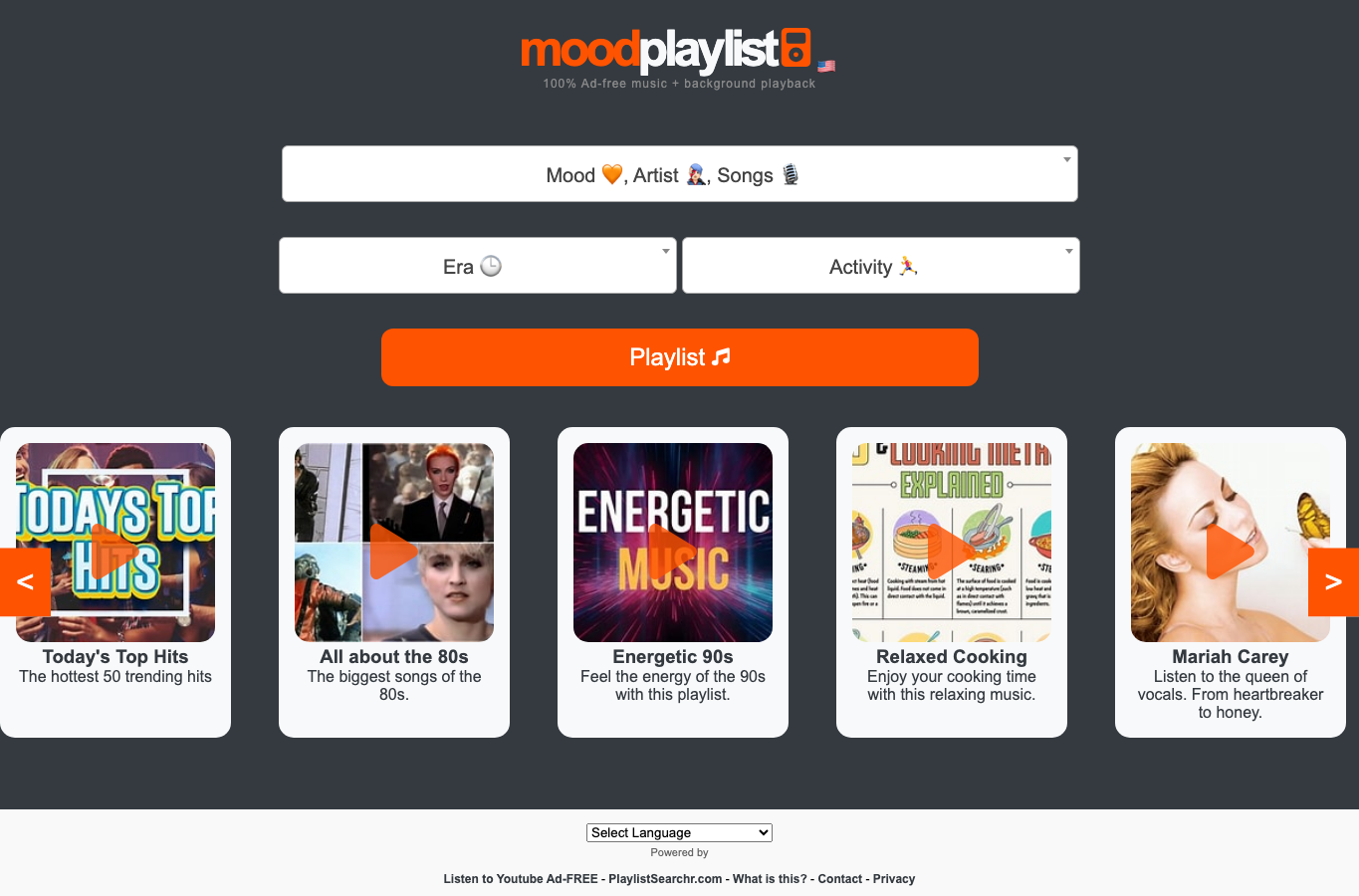 Moodplaylist - AI Powered Playlists