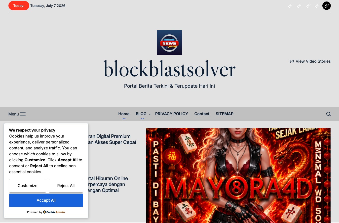 Block Blast Solver