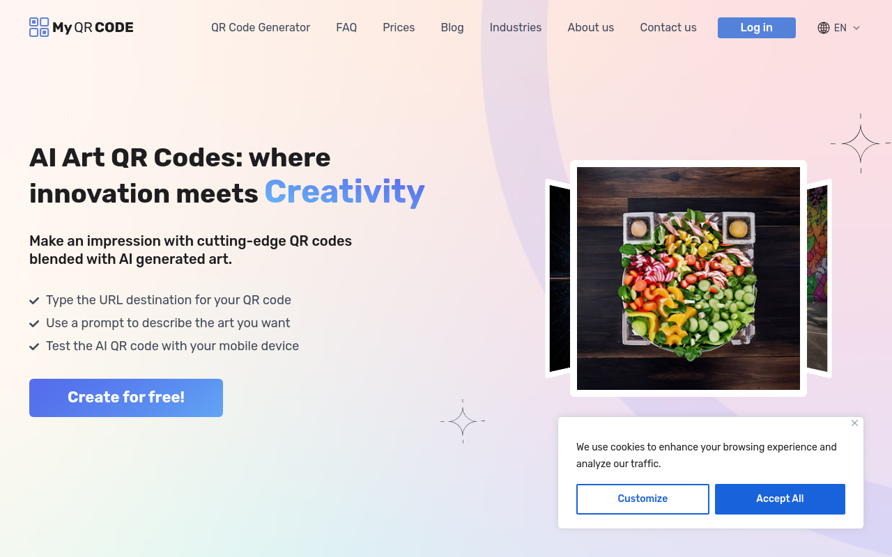 Free AI QR Code Generator by MyQRCode