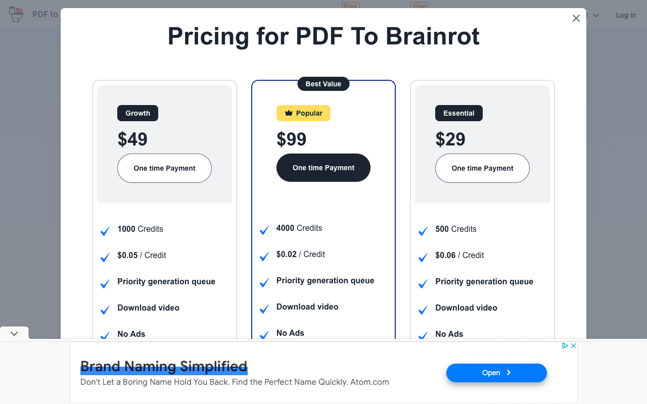 PDF 转 Brainrot