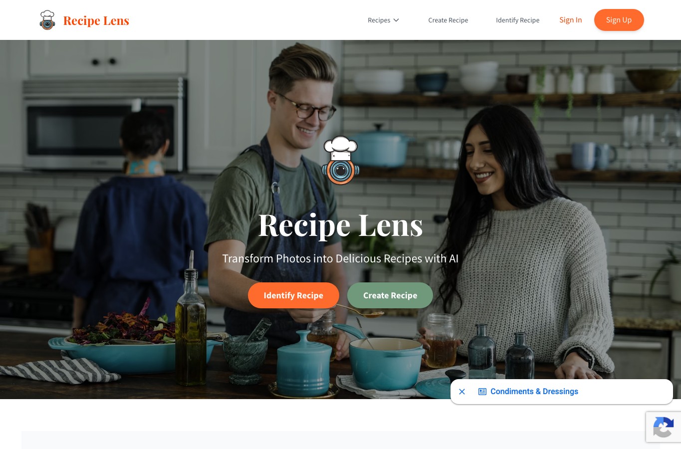 Recipe Lens