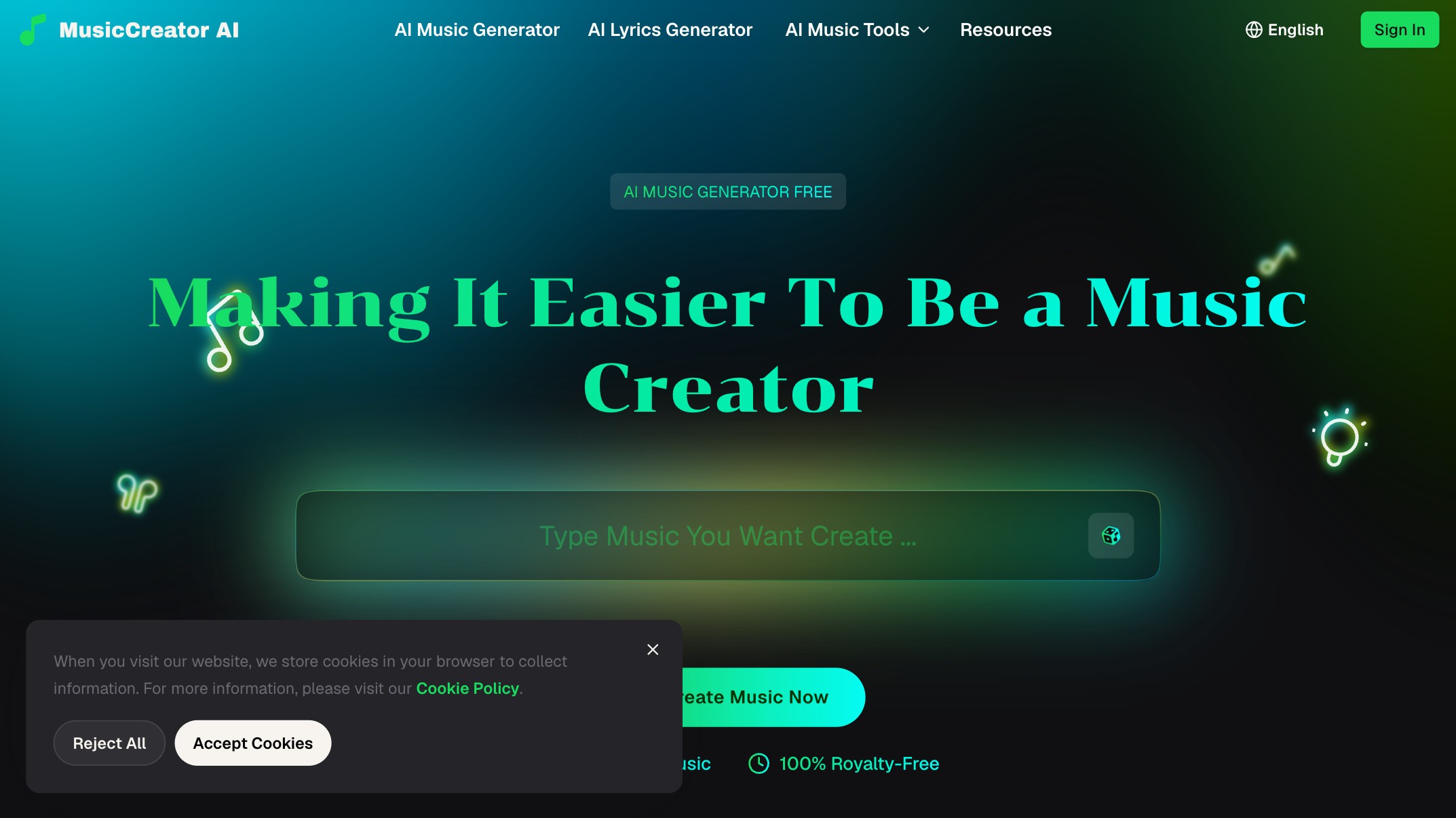 MusicCreator AI