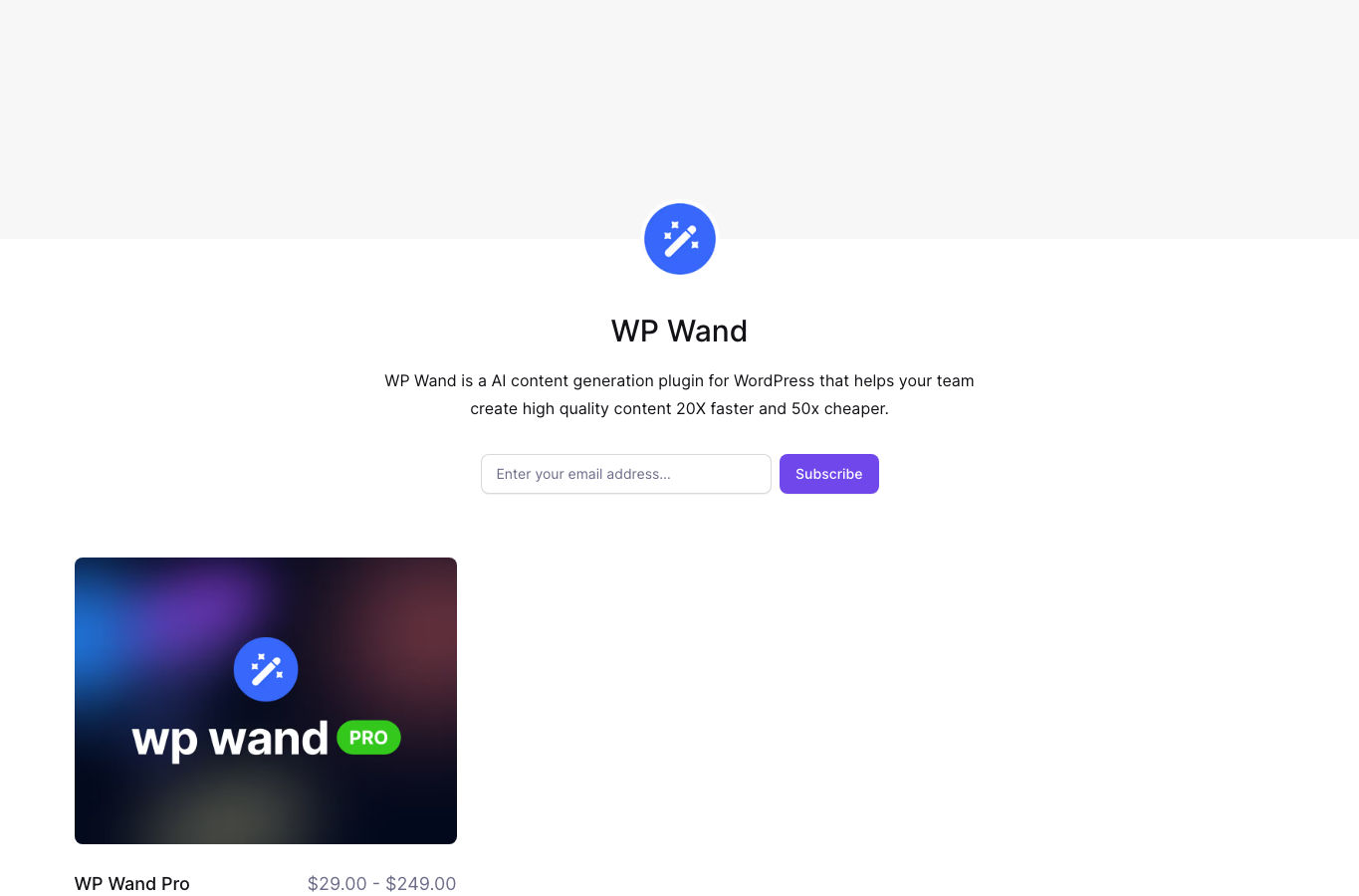 WP Wand