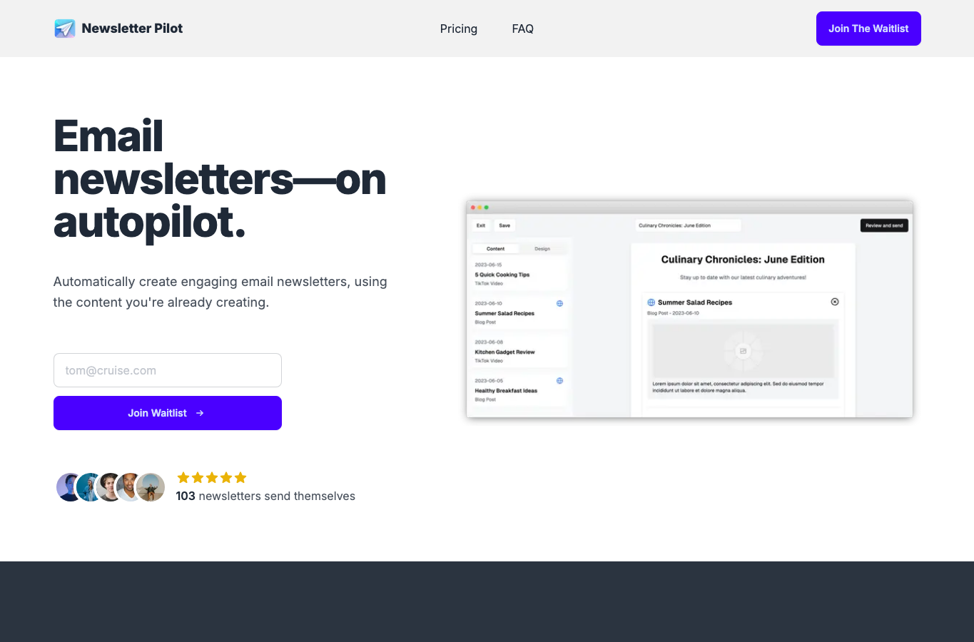 Newsletter Pilot