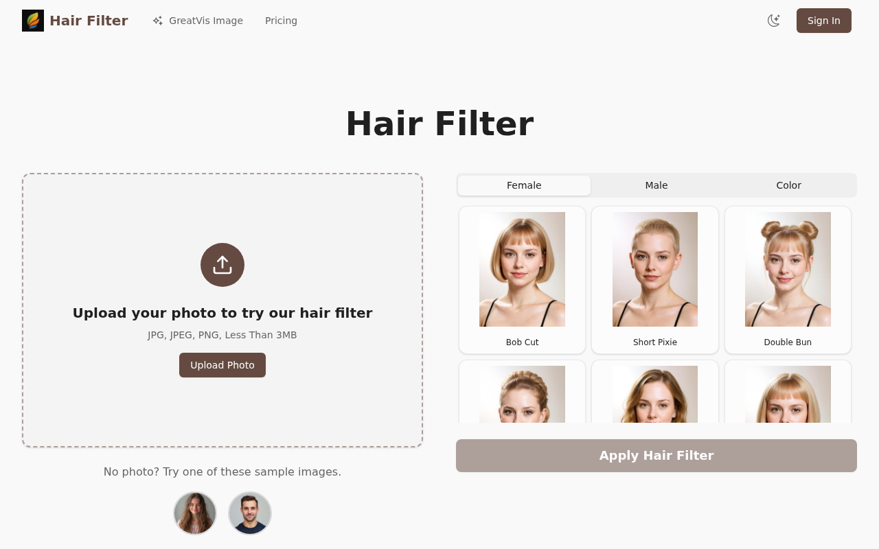 ai hairstyle change