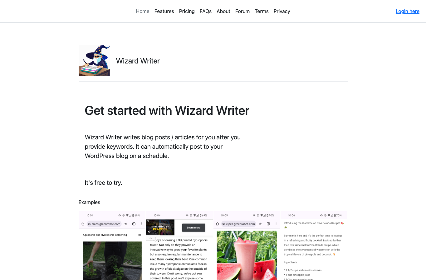 Wizard Writer