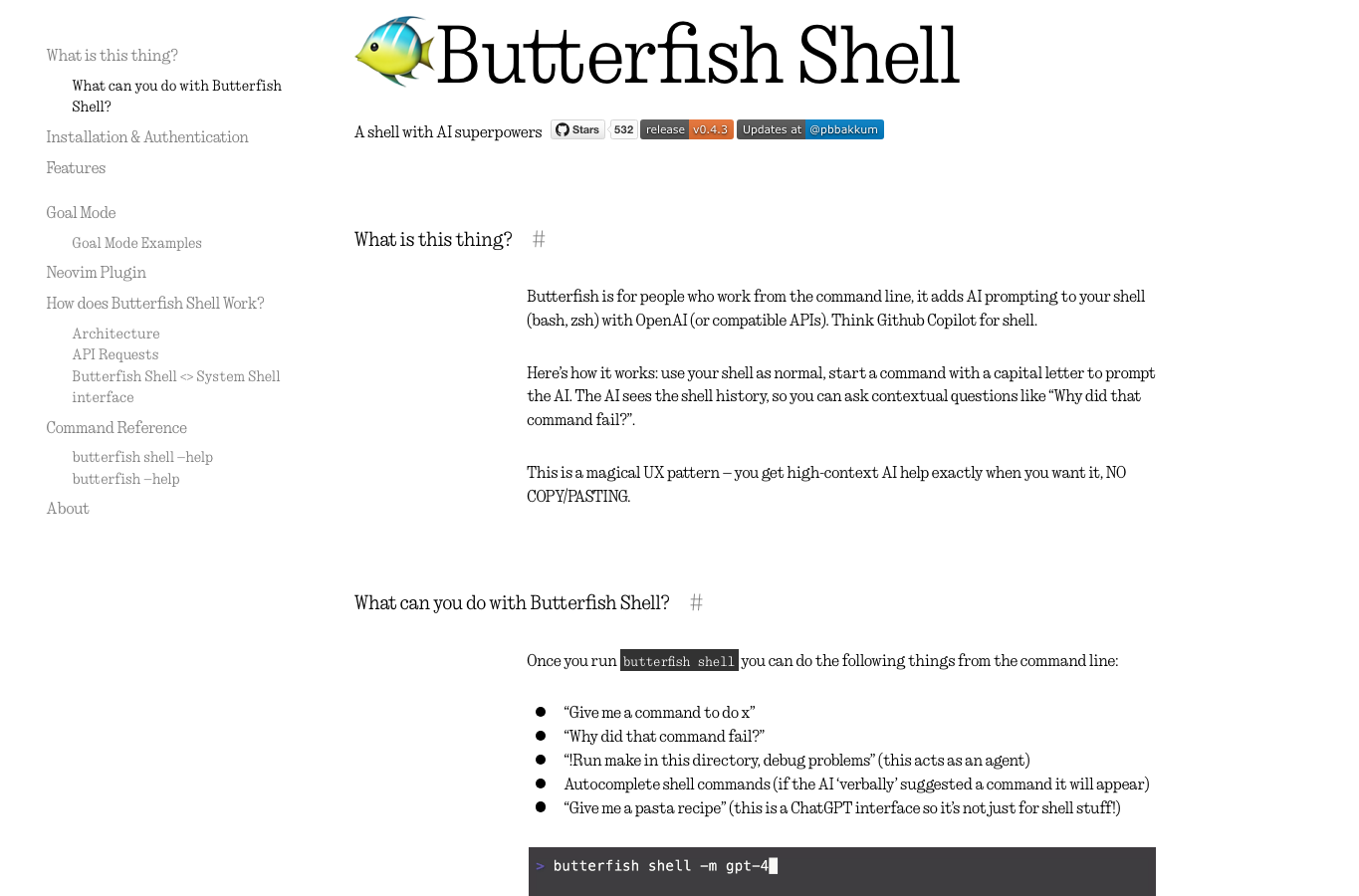 Butterfish Shell