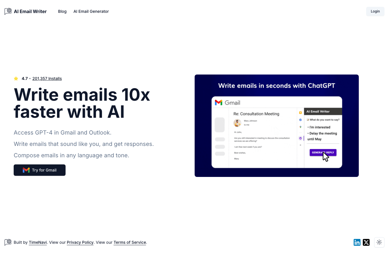 AI Email Writer for Gmail
