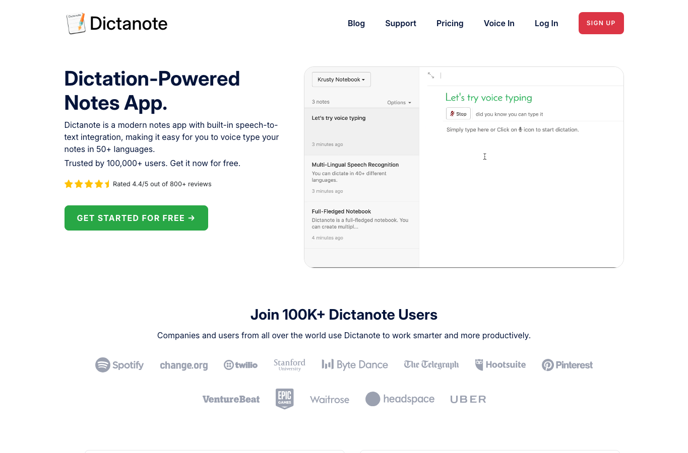 Dictanote