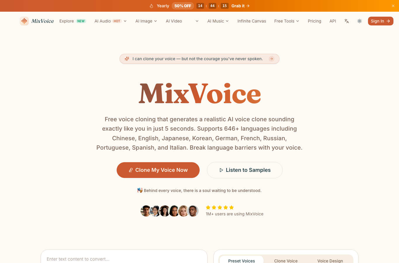AI Clone Voice Free