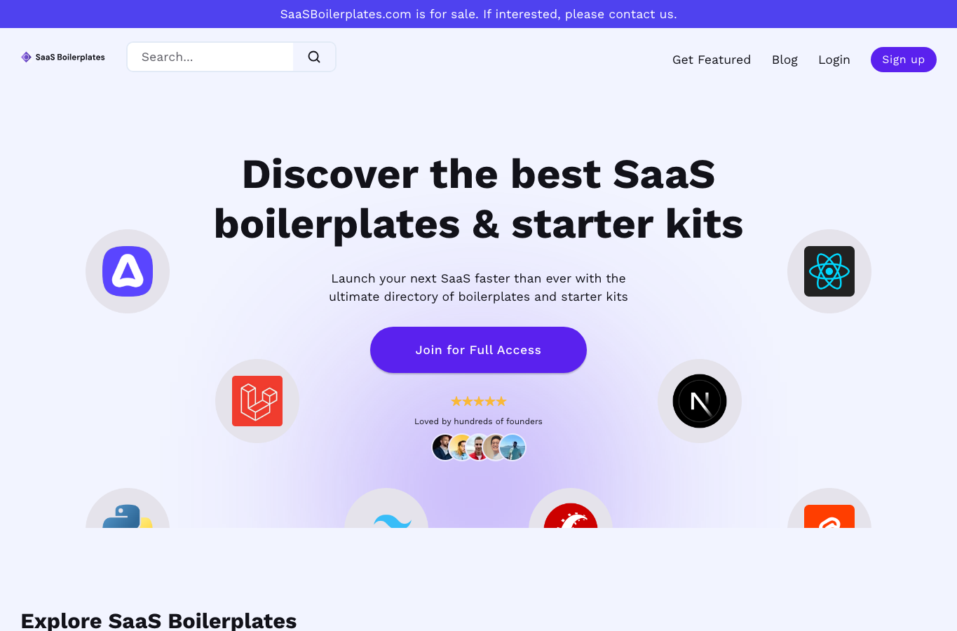 SaaS Boilerplates