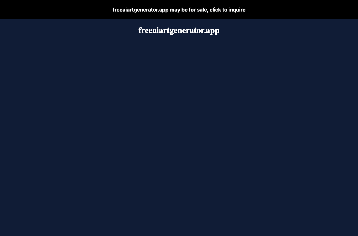Free AI Art Generator
