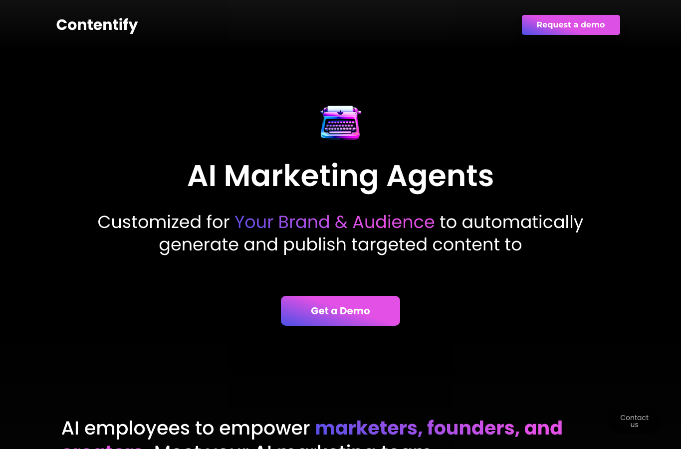 Contentify - Marketing AI