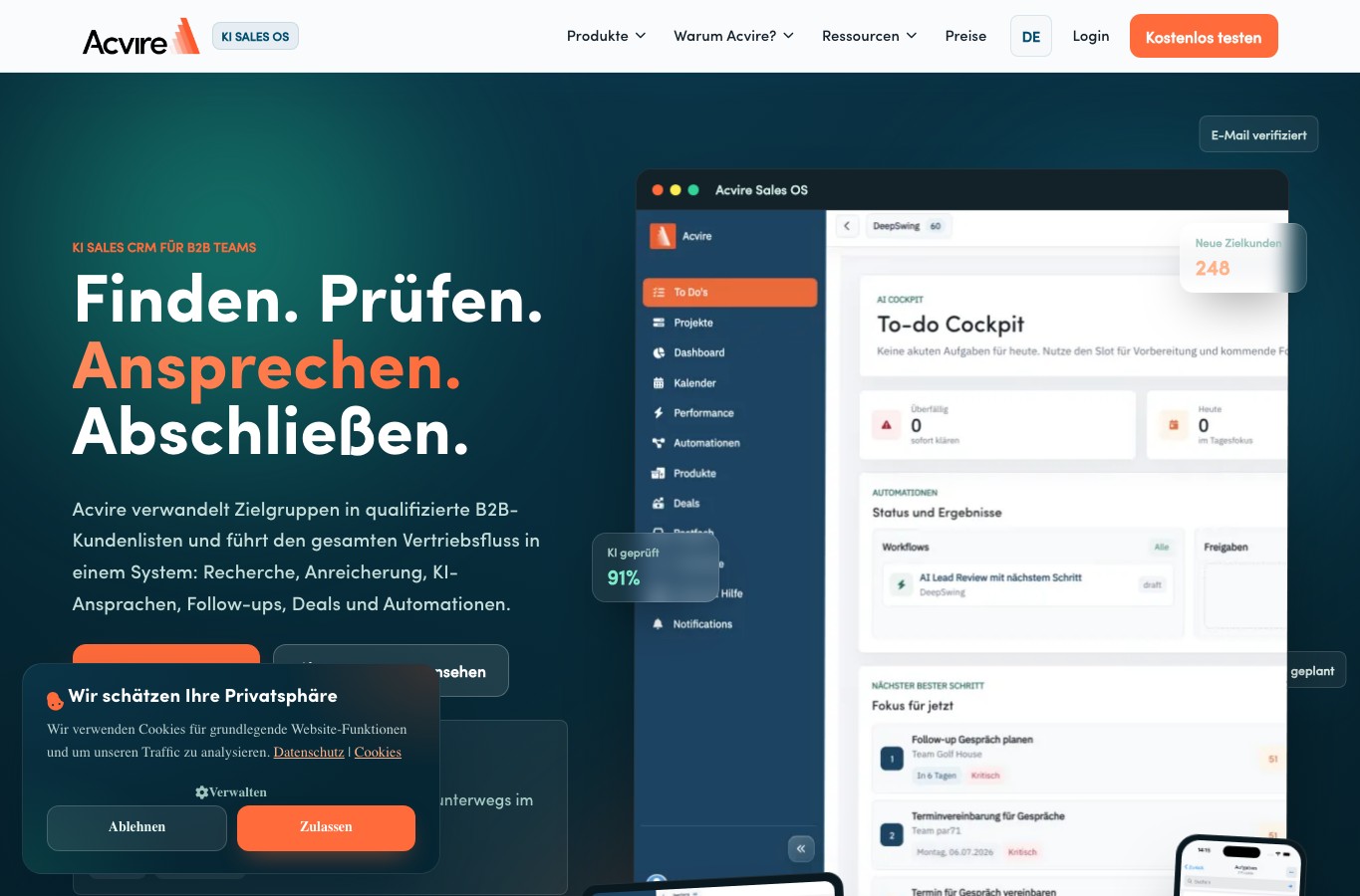 Acvire – Das KI Sales CRM