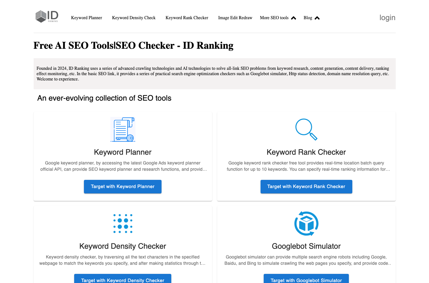 IDRanking - SEO Tools for free