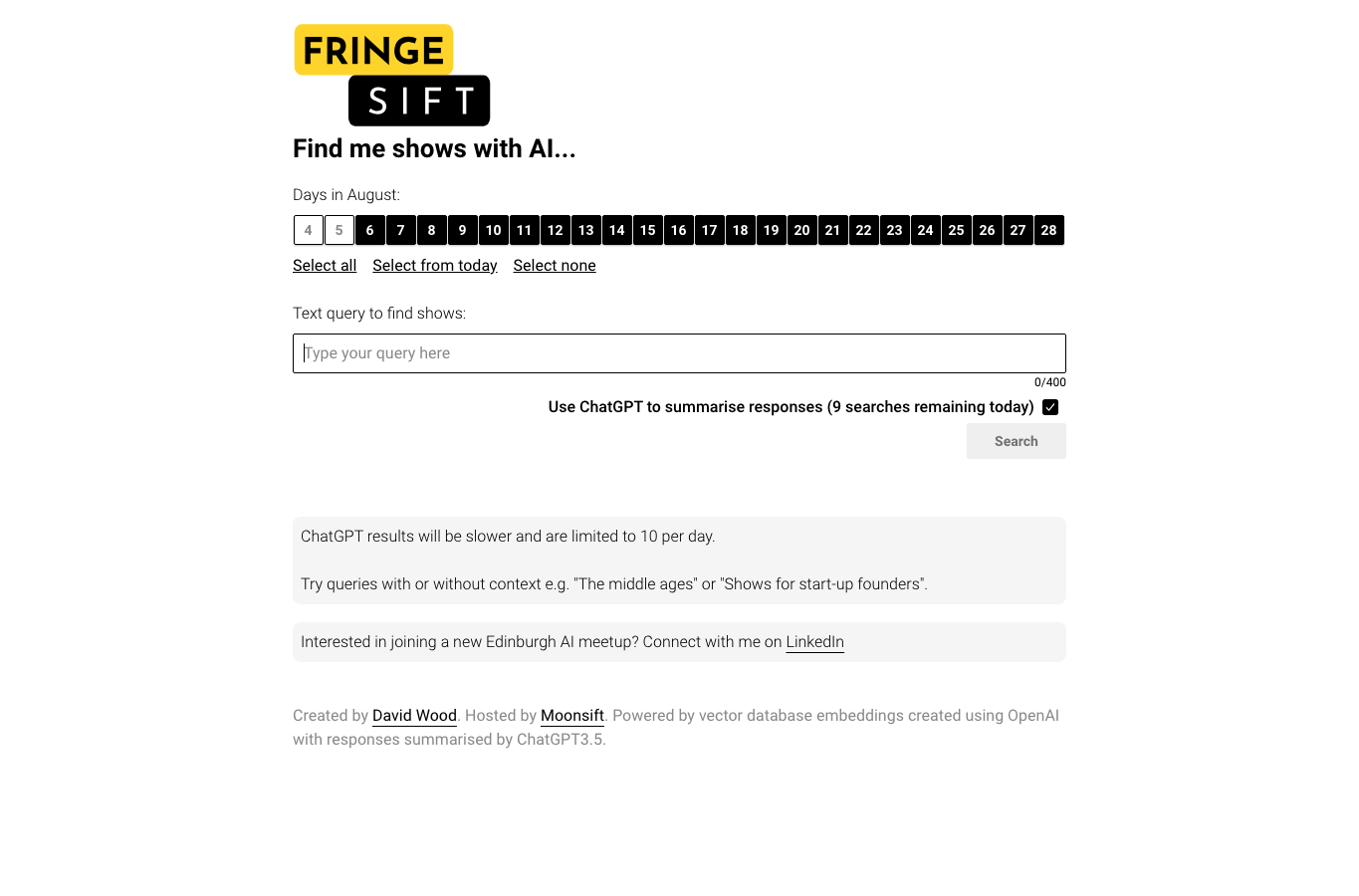Fringe Sift