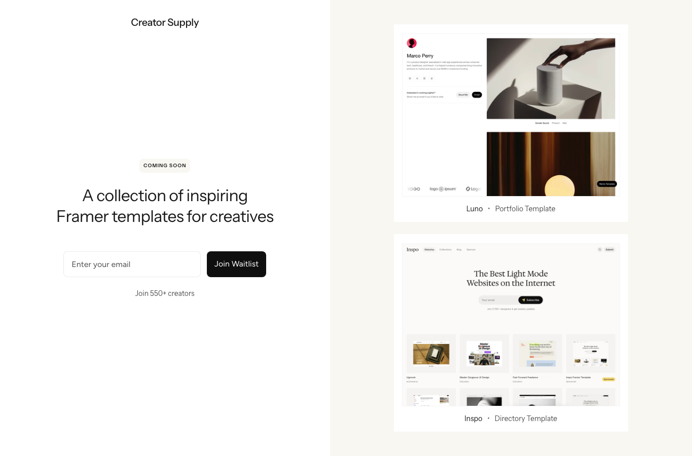 Creator Supply