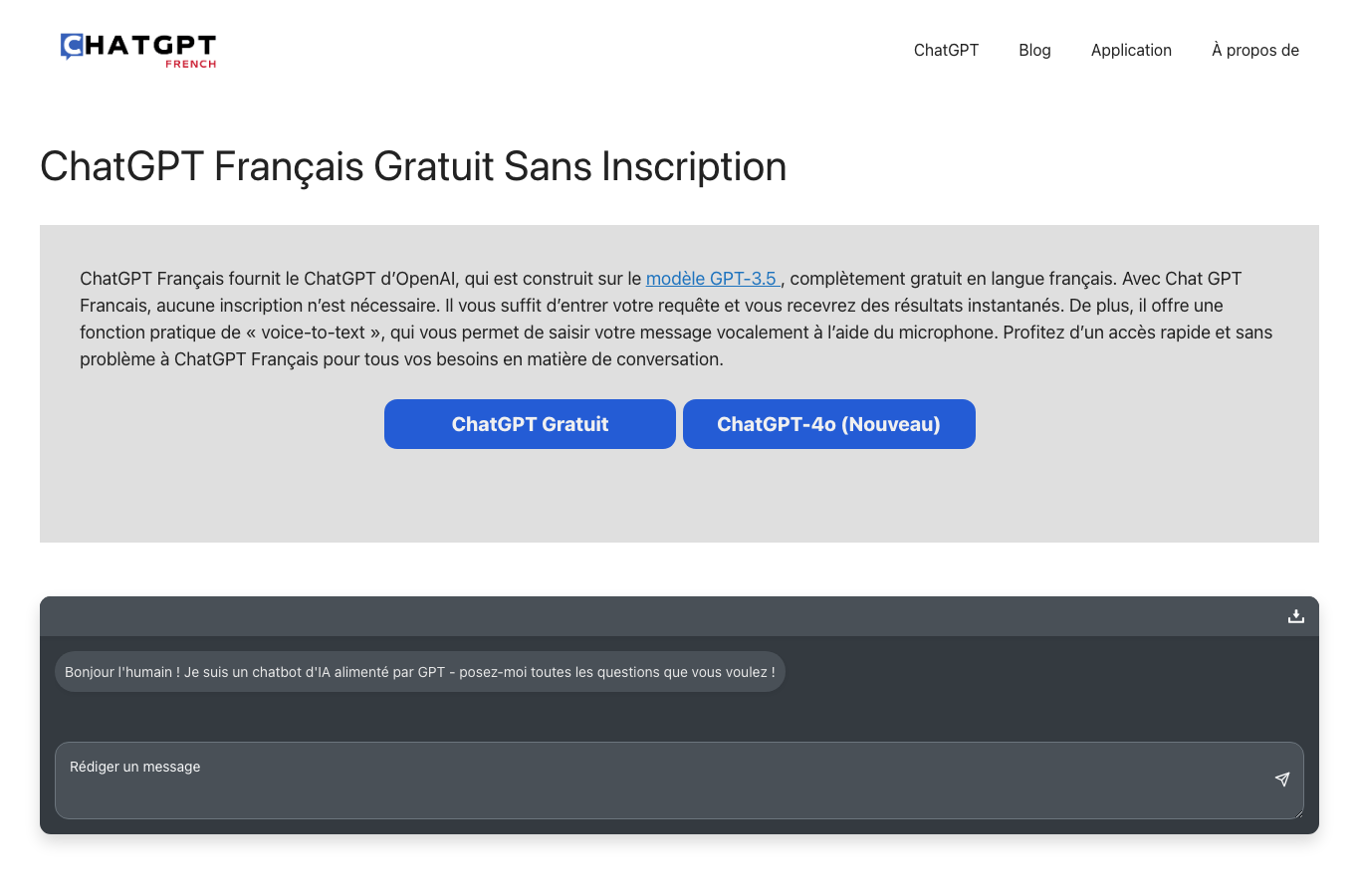 ChatGPT Français (French)