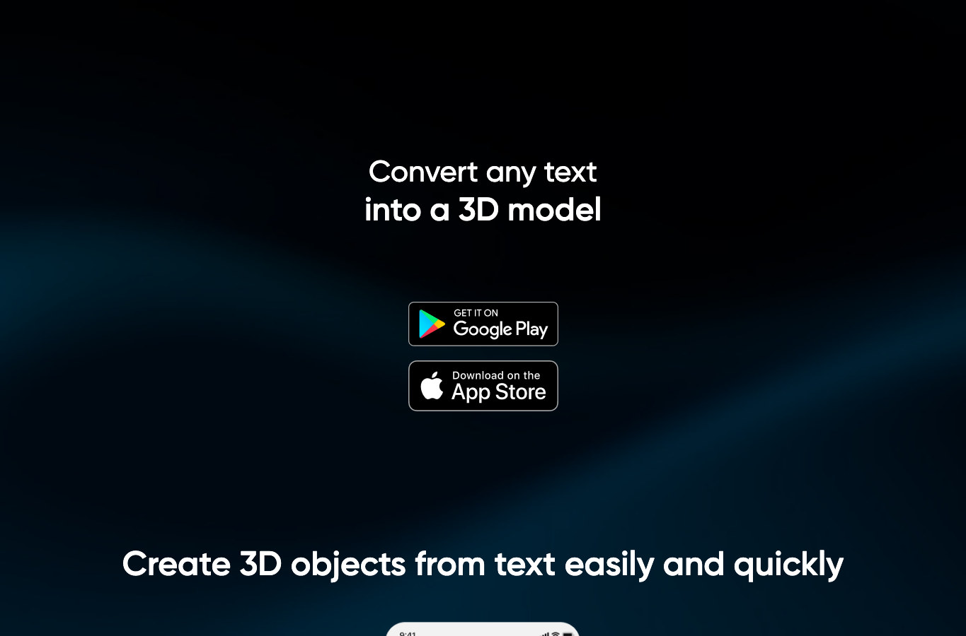 TextTo3D