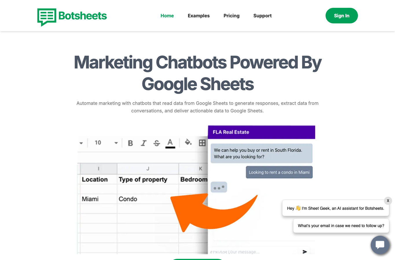 Botsheets AI Writer